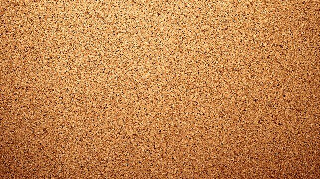 Warm brown cork texture reveals subtle shadows, highlighting a natural, rustic surface perfect for design elements