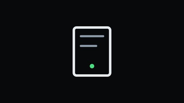 Invoice paid Animated Success Icon Seamless Loop Motion Graphic Concept