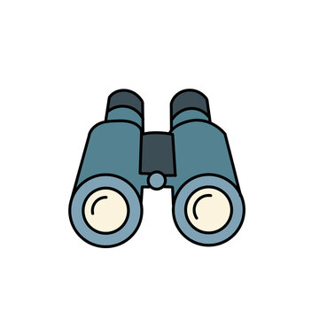 Binoculars Vector Illustration Icon