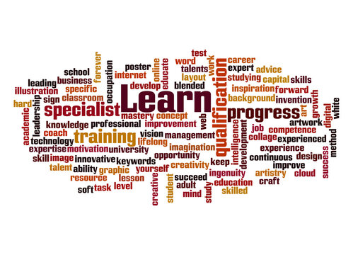 Word Cloud with LEARN concept