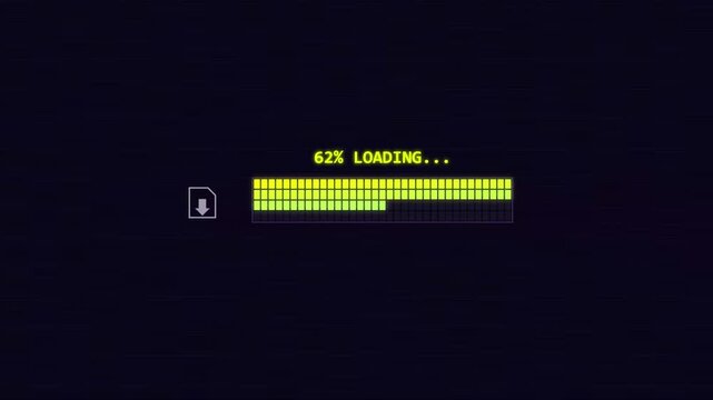 Download Complete 100 Percent Yellow Green Segmented Progress Bar Dark Interface