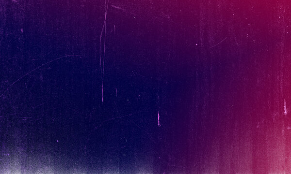 Abstract dark purple and pink grunge background with vintage film grain and scratches texture Background