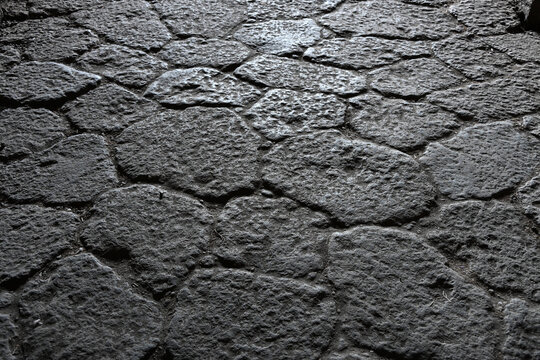 Ancient Stone Path in Pompeii Colosseum