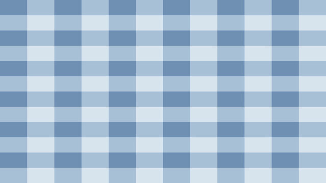 Gingham Muster Puderblau & Zimt nahtlos
