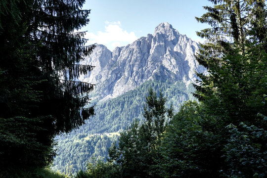 Panorama delle Dolomiti Bellunesi,Dolomiti, Belluno, Veneto,Italia