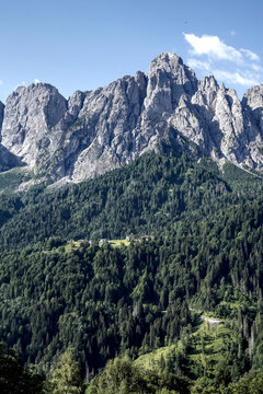 Panorama delle Dolomiti Bellunesi,Dolomiti, Belluno, Veneto,Italia