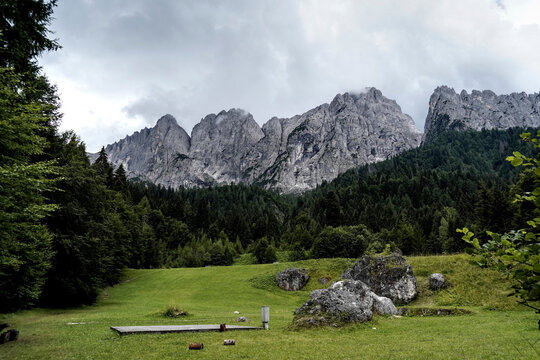 Panorama delle Dolomiti Bellunesi,Dolomiti, Belluno, Veneto,Italia