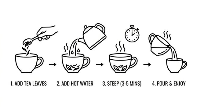 Simple Steps to Brew Perfect Tea.