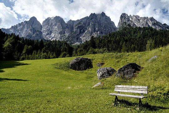 Panorama delle Dolomiti Bellunesi,Dolomiti, Belluno, Veneto,Italia