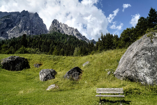 Panorama delle Dolomiti Bellunesi,Dolomiti, Belluno, Veneto,Italia