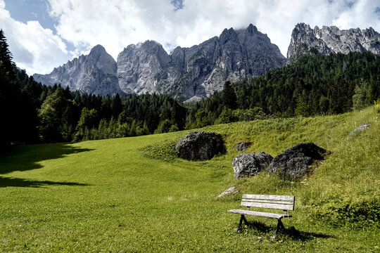 Panorama delle Dolomiti Bellunesi,Dolomiti, Belluno, Veneto,Italia