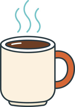 Coffee Mug Graphic for Hot Drink Beverage Icon