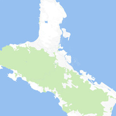 Fototapeta premium Minimal vector city map of Victoria with streets, districts and road network