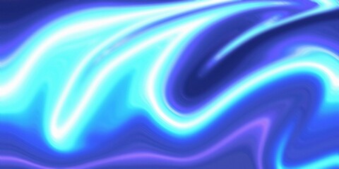Fototapeta premium Abstract background with glowing blue and purple liquid light wave patterns