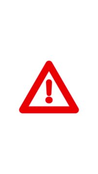 Warning, attention sign animation. signal, alert, risk, safety, danger, road warning sign symbol animation on white background.
