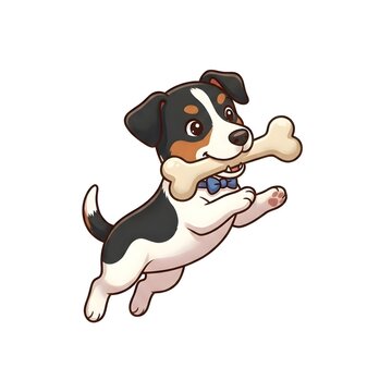 dog with bone