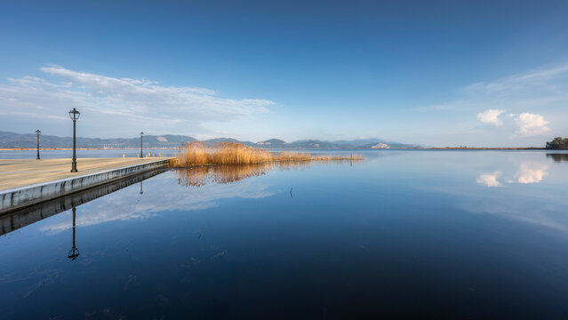 Lake Massaciuccoli View Torre del Lago Puccini Tuscany