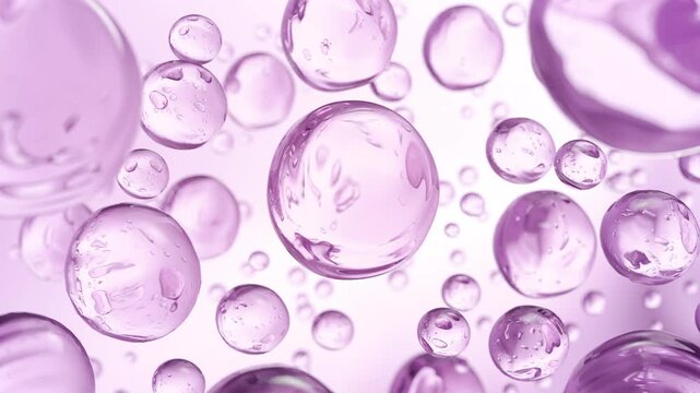 Cosmetic oil or Cosmetic Essence, Liquid Oil bubble background.