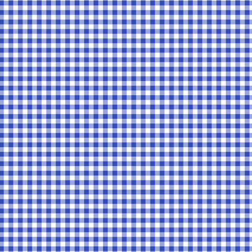 Royal Blue Gingham Seamless Plaid Pattern