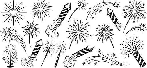Fototapeta premium Hand-drawn_fireworks_collection_?_2K_202608171655 (1) [Converted].eps