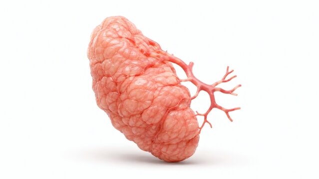 Anatomical model of human salivary gland with ducts human anatomy medical mode