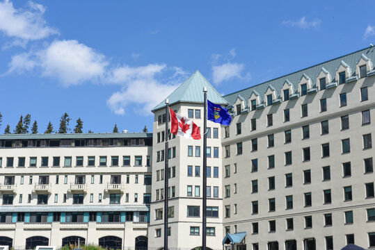 View at Fairmont Chateau on Lake Louise in Canada