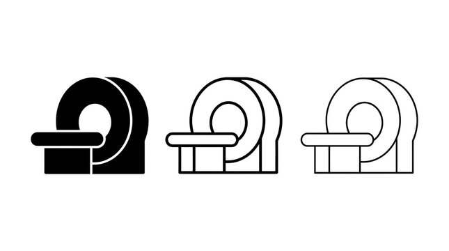 MRI Scanner icon isolated on transparent background