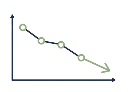 Weight loss chart weight loss icon vector