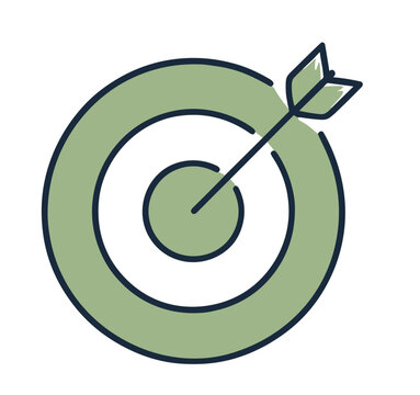 Goal target weight loss icon vector