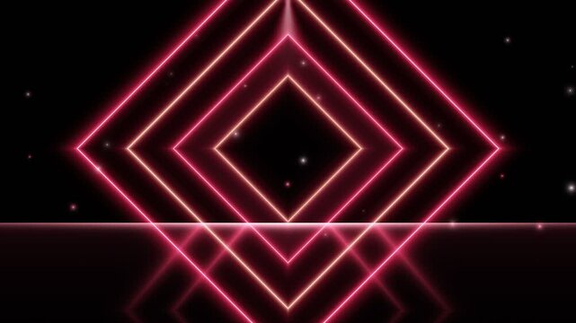 Background stage overlay with crimson red rose gold diamond red carpet tunnel loop 4k