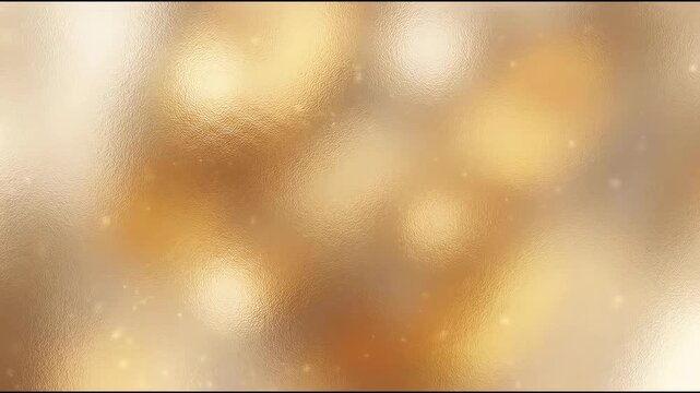 Extreme Close-Up Dimpled Frosted Glass with Golden Champagne Washes for Luxury Elegance