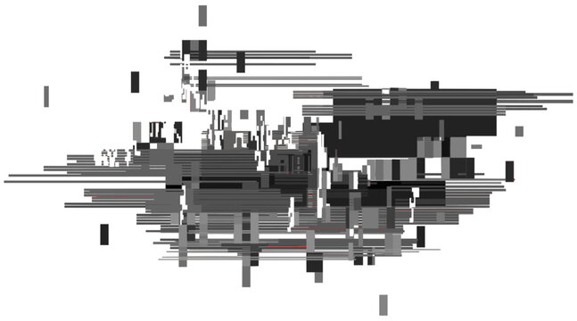 Asymmetric weighted glitch vector background for offset directional poster and cover design