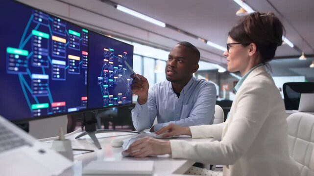 Software Developer And Designer Use Low Code Platform