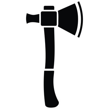 Native american tomahawk axe vector illustration of traditional tribal weapon silhouette.