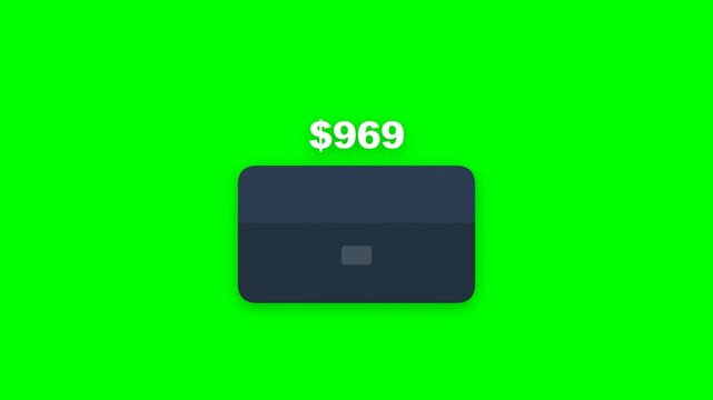 Modern Digital Banking Interface Icon Featuring a Secure Transaction Balance Display of Nine Hundred