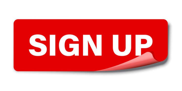 Sign up button icon in flat style. Login ui vector illustration on isolated background. Apply banner sign business concept.