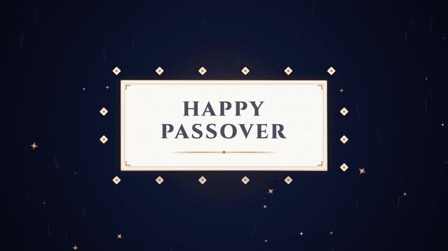 Happy Passover celebration greeting with background design
