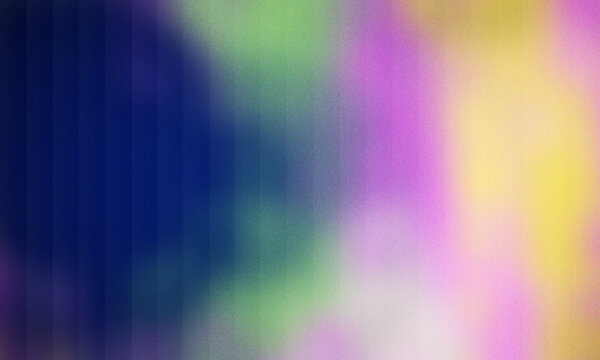 Abstract gradient background with noise texture, vibrant pastel colors and vertical stripes in blue and yellow