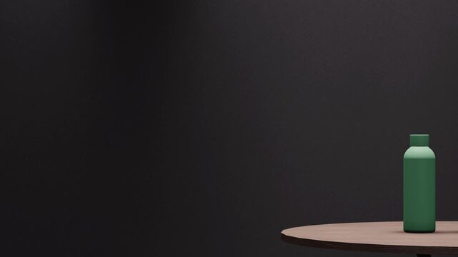 bottle of wine Minimalist Green Elegance motion