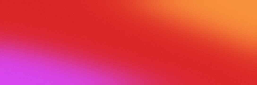 Grainy diagonal gradient background in fuchsia, red and orange tones, smooth powder texture, subtle abstract backdrop for cosmetics landing page, website header, banner design