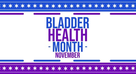 Fototapeta premium Celebrate Bladder Health Month with This Colorful Vector Background Template for Social Media