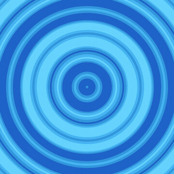 Abstract blue concentric circles vector background with ripple effect and subtle texture