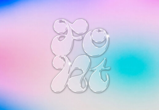Dream Glass Text Effect