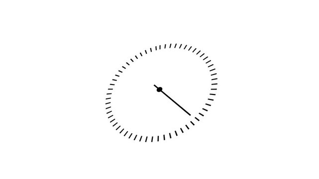 Black speedometer gauge animation sweeps a single dial on white. Vehicle speed telemetry updates across the speedometer gauge. Automotive acceleration tracks on this speedometer.