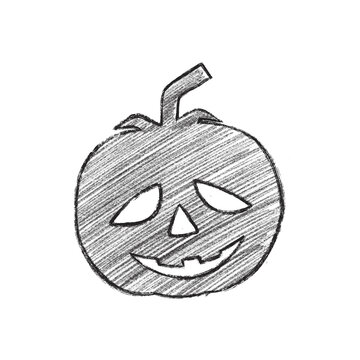 pumpkin halloween with drawing style