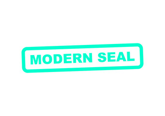 Fototapeta premium Modern green seal stamp with text label illustration