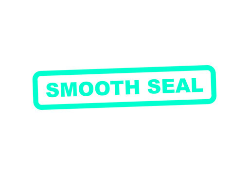 Modern smooth seal stamp with green outline illustration