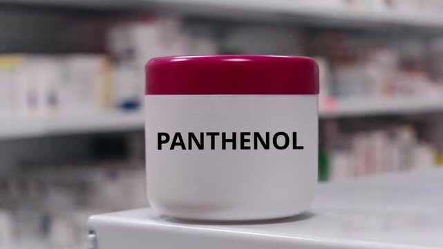 PANTHENOL provitamin B5 ointment ingredient supporting skin hydration and barrier recovery