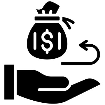 Cash Kickback Bag Icon