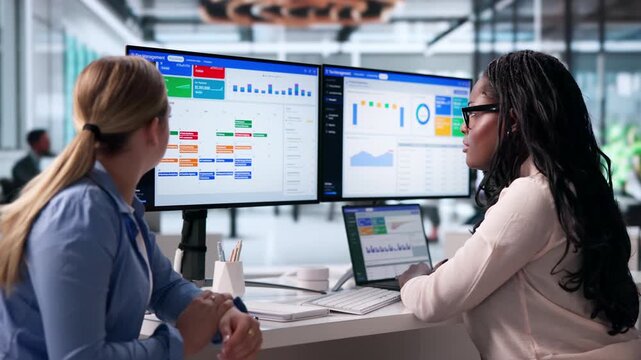 Tax Manager Reviews Compliance Dashboard On Laptop
